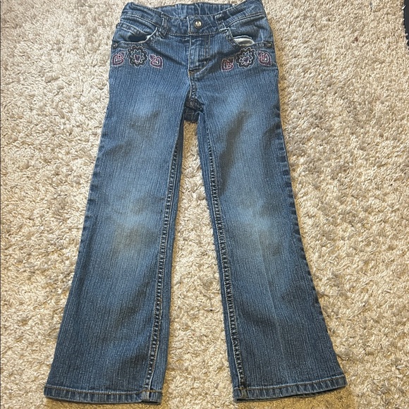 Sonoma Blue Flare Jeans with Floral Embroidery - Picture 1 of 5